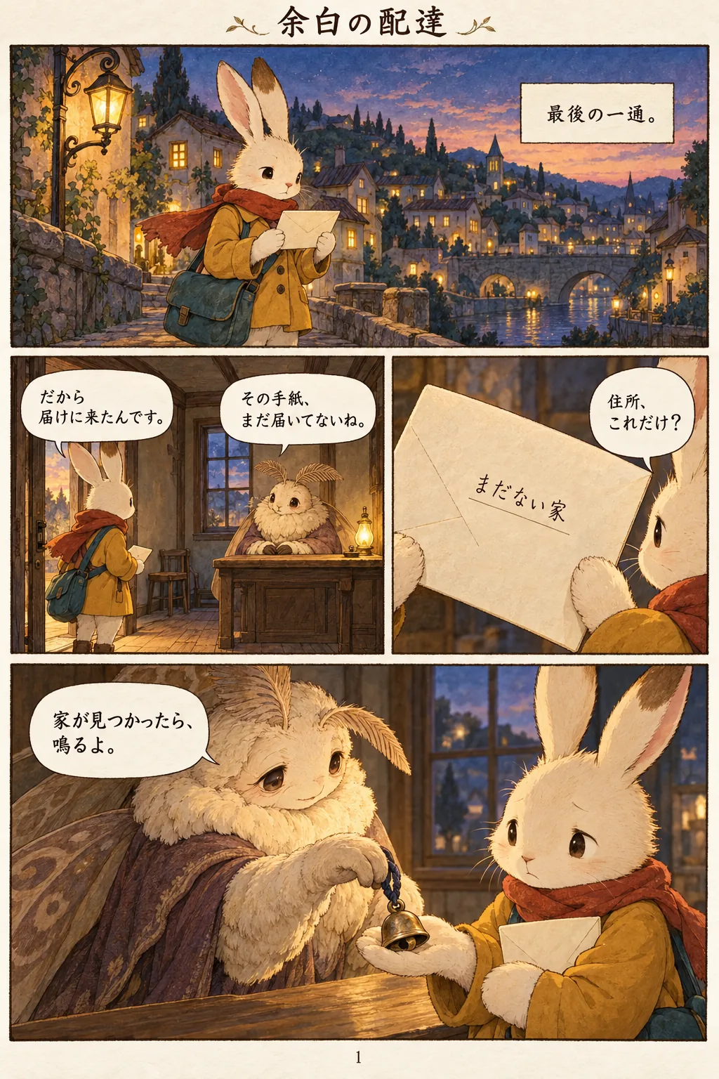 余白の配達 1ページ