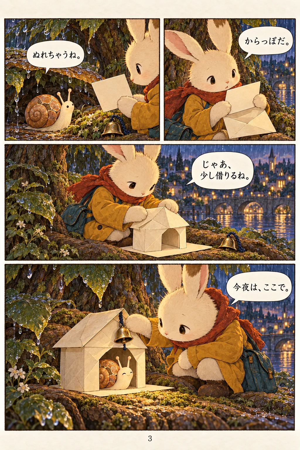 余白の配達 3ページ